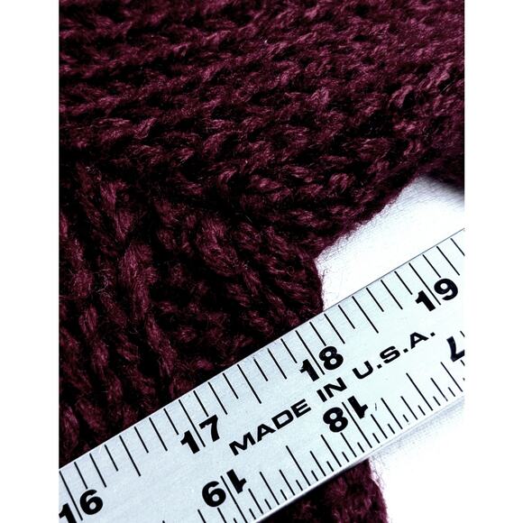 Handmade 80' Vintage burgundyBobble turtleneck Bust 36" CBack 24"Rare QualityEVU - Picture 8 of 10